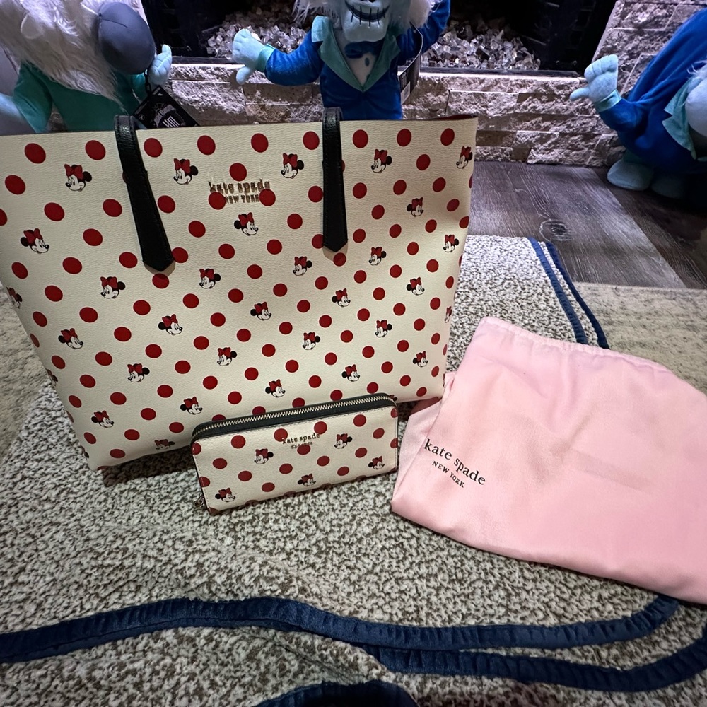 Kate Spade Disney tote and wallet